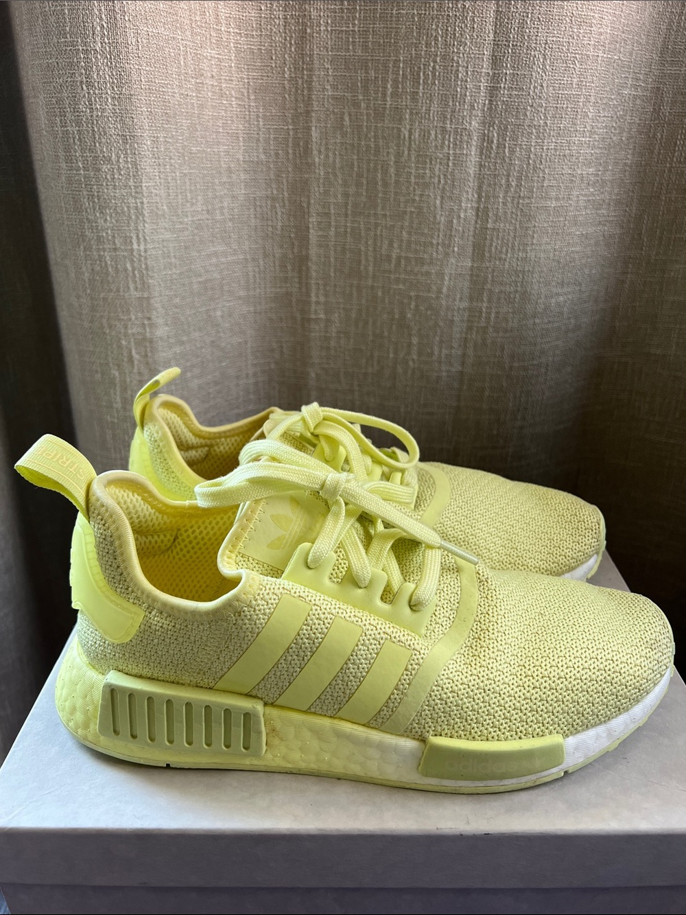 adidas Yellow Knit Trainer